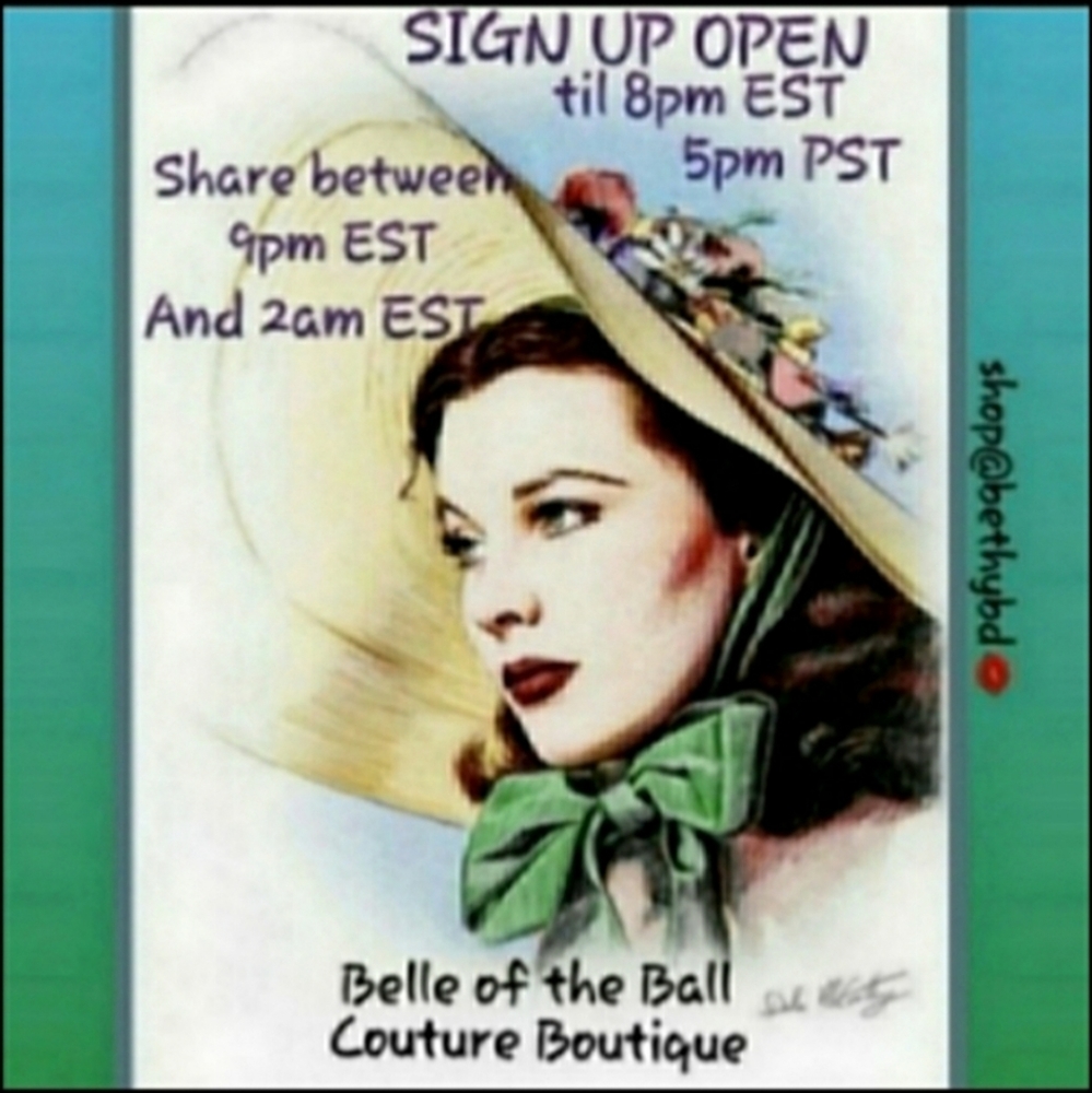 CLOSED tonight, Fri., July 10⬇️By 2amEST, Share From SignUps✅🌺🍃GWTW Top 4 - Picture 2 of 15